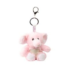 Warmies® Pink Elephant Bag Charm